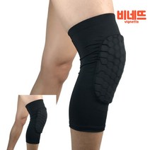 니랩 니슬리브 무릎 보호대 1P 블랙 M 슬개골보호대 레그슬리브 축구무릎보호대