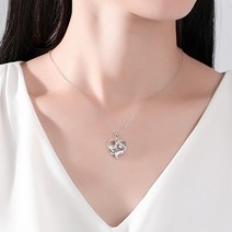 Yiobo S925 순은 목걸이 사랑의 목걸이 어머니날 선물