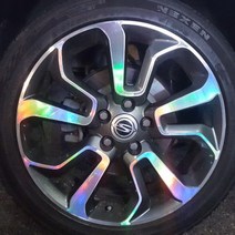 휠 홀로그램 스티커 차량용 자동차, 1세트, 티볼리 / 18인치