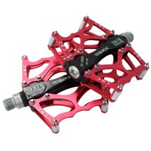 BTR 자전거 페달 평페달 MTB 패달, 01.+자전거페달 VP-3000(레드)