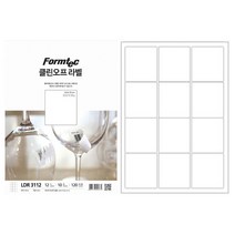 폼택 리무버블 라벨지 인쇄 파일철 라벨 가격텍 라벨러 12칸 10P 라벨텍 가격표 스티커 잘떨어지는 용지 스티커지 코팅 A4 프린트 라벨링 분류 표기 네임 재점착 오피스 바코드
