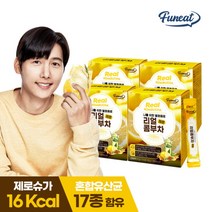 [퍼니트] 발효탄산 유산균 리얼 콤부차 레몬맛 4박스 (4개월분), 선택하세요:02. 콤부차 피치맛 4박스, 상세 설명 참조