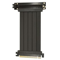 Eagolloar PCIE 4.0 x16 연장 라이저 케이블 고속 유연한 직각 PCI-E 포트 GPU 그래픽 카드 케이블-200mm, 200mm_PCIE 3.0