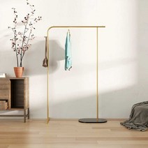 튼튼한 철제 스탠드 옷걸이 행거 거실 옷방 침실 옷장 고급 코트랙 좁은방 홀더 가구 모던 공간 행거, 더블스톤 블랙 실버 100x160 블랙 스톤