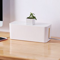 빌리네집 모던 멀티탭 전선 정리함 화이트 소형, 화이트-소형