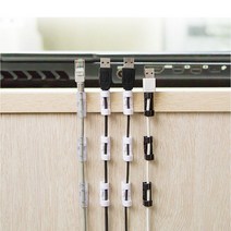 선정리 케이블 후크 전기선 홀더 고정 클립 소형 20P/대형 16P, 소형20P, 화이트, 1개