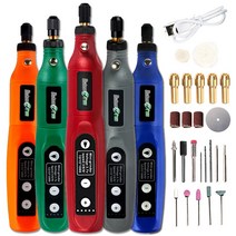 USB 무선 조각 펜 충전식 미니 무선 드릴 펜 led 5 속도 회전 도구 dremel 연 삭 액세서리 세트, 녹색-275pcs