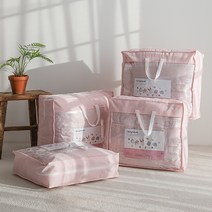 생활방수 통풍 부직포 이불가방 이불정리함 이불보관가방 이불정리파우치, 중형