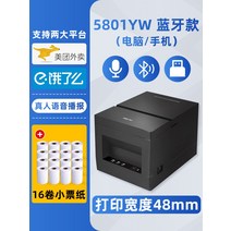 WiFi 유능 테이크아웃 터기 583 전체 미니프린터, T10-블루투스스 허리띠 음성 종이 16롤(4