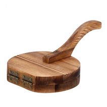 제방 머랭기DIY 만두 메이커 반죽 프레스 도구 스킨 인공물 기계 주방 수동 목재 금형 액세서리, 한개옵션1, 03 Coffee Round