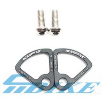 브롬튼 접이식 자전거 액세서리용 랙 페달 초경량 자전거 스톱 피스 이지 휠, black