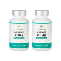 뉴트리메이드 마그네슘 600mg, 180정, 2개