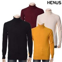 헨어스 공용 베이직 터틀넥 니트 HWC882