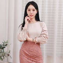 베이직온 데일리 여성 베이지 블라우스