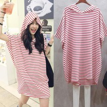 말랑상회_스트라이프 후드 원피스 HH-B49_말랑MLS+oreㅋ