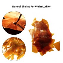 바이올린부속품 바이올린 악세사리 수리도구 미세 조율기 턱받이 받침 천연 셸락 래커 수제 첼로 악기 골든 락 환경 친화적 인 용해악기 부속 용품, 300 그램