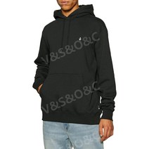 Volcom 싱글 스톤 포 남성 풀오버 후디 스몰 블랙