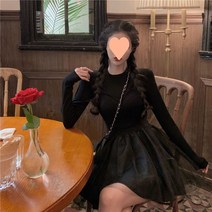 갸루 발랄한 영국 봉봉 샤 청순 데이트 바캉스 러블리 밴딩 해변 룩 롱 여성 드레스 원피스