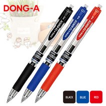 동아 유노크 중성펜0.7mm/0.7볼펜/동아중성펜/유노크펜, 심 색상(검정0.7mm)