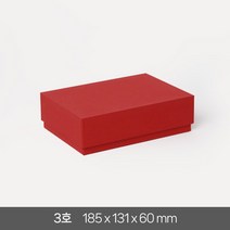 고급 선물 상자 3호 답례품 싸바리 패키지 기프트 포장 무지 국산 케이스, 레드 1개