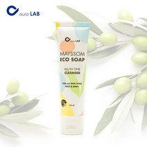 MAYSSOM 메이썸 에코솝 클렌징폼 60ml 저자극 천연 젤 어성초 병풀 여드름 저자극 약산성, 1개