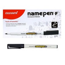 모나미 중간글씨용 네임펜 Fine, 흑색, 11개입