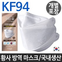 크린숨 KF94 황사 방역마스크 대형 (국내생산 개별포장), 5매