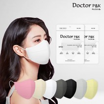 지오 닥터피앤케이 새부리형 컬러마스크 KF94 10매 대형 소형, Doctor P&K 2D대형, KF94화이트, 100매