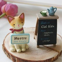 동네카페 컴퓨터선반 마블 미니고양이 미니장식품 소아과 선반장식