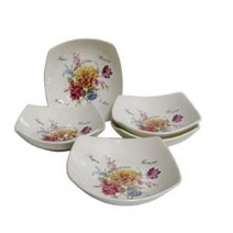 APX557512팬시팝 국화 사각 쿠프 (소) 5개 그릇 접시 식기 면기