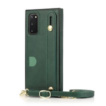 [천삼백케이] [베락스] 갤럭시노트10 5G 핑거 스트랩 가죽 케이스 P586