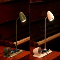 UMWH-LEDBT20 15W 고속무선충전 LED 조명 스탠드 블루투스 스피커, 그린