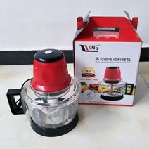 만능 야채 마늘 다지기 대용량 고기 분쇄기 3L 향신료 마늘 다지기 전기 자동 다지기 기계 가정용 푸드 프로세서, 01 Red, US Adapter