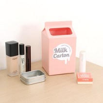[리빙앤트리] 미니 우유 휴지통, 미니 우유 휴지통 (핑크)