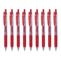 제브라 사라사 클립볼펜 0.7mm 레드 JJB15-R 중성펜, JJB15-R 0.7mm 레드, 9개