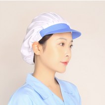 위생모 급식 백반 식당 주방모 식품공장, 화이트-전체메쉬