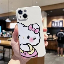 아이폰 13 프로 맥스 케이스 헬로 키티 폰 프로 맥스 미니 맥스 플러스 실리콘 펀다 백 핫 실리콘 케이스에 대한 전화 케이스
