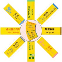 포맥스 분리수거 표지판 플라스틱안내판 분리수거표지판재활용문구, (플라스틱류)