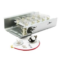 279838 및 279816 건조기 가열 요소 온도 조절 콤보 팩 Whirlpool Kenmore 전기 건조기용 (갈색 상자) 만능 1308653