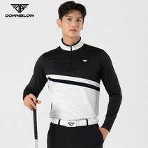 다운블로우_DBFWLW-6004M_FW남자골프웨어반집업티셔츠, 화이트