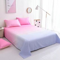 싱글 더블 침대에 대한 1pcs 침대 시트 패션 시트 캔디 컬러 소프트 코튼 폴리 에스테르 새 홈 간단한 침구 커버, 스타일 2, 200x230cm