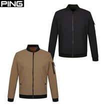 핑 핑(PING) 골프웨어 봄 남성 소매 포켓 집업 점퍼 111B1JP242_BGBK