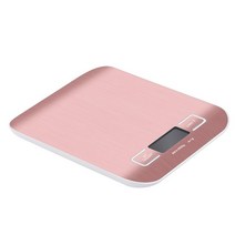 가정용 디지털 주방저울 주방 저울 LCD 디스플레이 1g/0.1oz 전자 베이킹 정확한 스테인레스 스틸 음식 요리, [02] Rose red, 01 10 키로그램, 01 10 키로그램