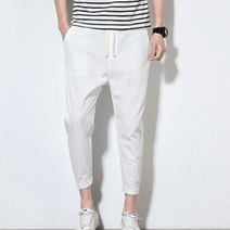 파인드미 5컬러 멋쟁이 남성 면바지 밴딩 팬츠 데이트 코디룩