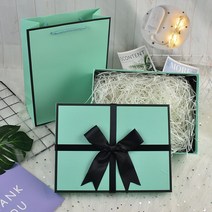 받고싶은 선물 포장 답례품 케이스 케이크 쿠기 상자 작은 미니 하드케이스 소형, 8호 케이스 33/25/11.5, 연두연미+선물봉투+등+라피티+카드