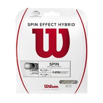 WILSON 스핀 이펙트 하이브리드 테니스 라켓용 스트링 줄 원사이즈 화이트