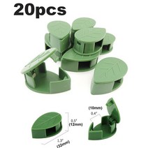 정원농기구셋20pcs Plastic Garden Plant Vine Flower Branch Support Clamping Stand Clips Orchid Stem H, 02 B 20pcs