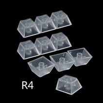10pcs 투명 abs keycaps 체리 gateron kailh 스위치 r4 r3 r2 r1 용 기계식 키보드 매트 백라이트 키 캡 키캡, 본상품
