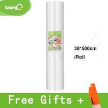 SaengQ-진공 식품 실러 장기간 신선도 유지 진공 포장기 12 + 15 20 25 30cm x 롤/묶음, 11 30cm
