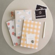산모 수첩 임신 일기 산모 다이어리 초음파 수첩 3종, 버드